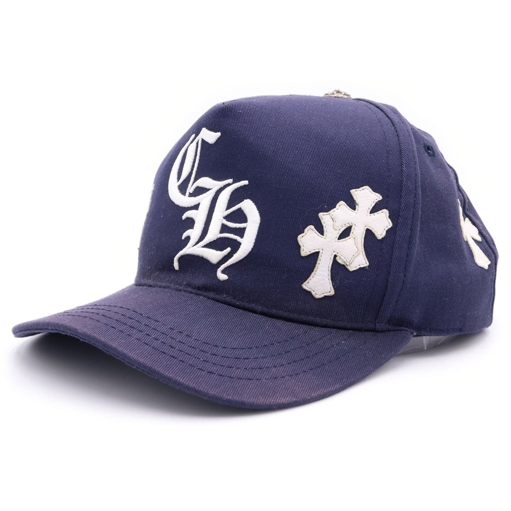 CHROME HEARTS(クロムハーツ) Trucker Cap クロスパッチ CH刺繍 トラッカーキャップ 帽子 ネイビー/ホワイト
