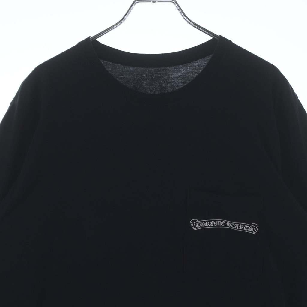 CHROME HEARTS(クロムハーツ) CH PLUS T-SHRT CHプラス バックスクロールプリント 長袖Tシャツ カットソー ブラック
