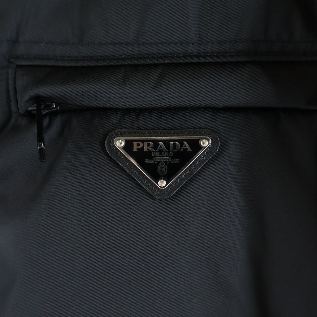 PRADA(プラダ) RE-NYLON リナイロン トライアングルロゴ リバーシブル ダウンジャケット SGC045 S222 1WQ8 ブラック