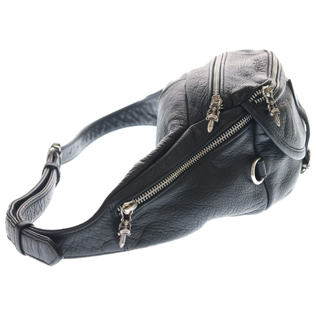CHROME HEARTS(クロムハーツ) #1 SNAT PACK スナットパック ダガージップ ガンスリンガーベルト レザーウエストバッグ ブラック