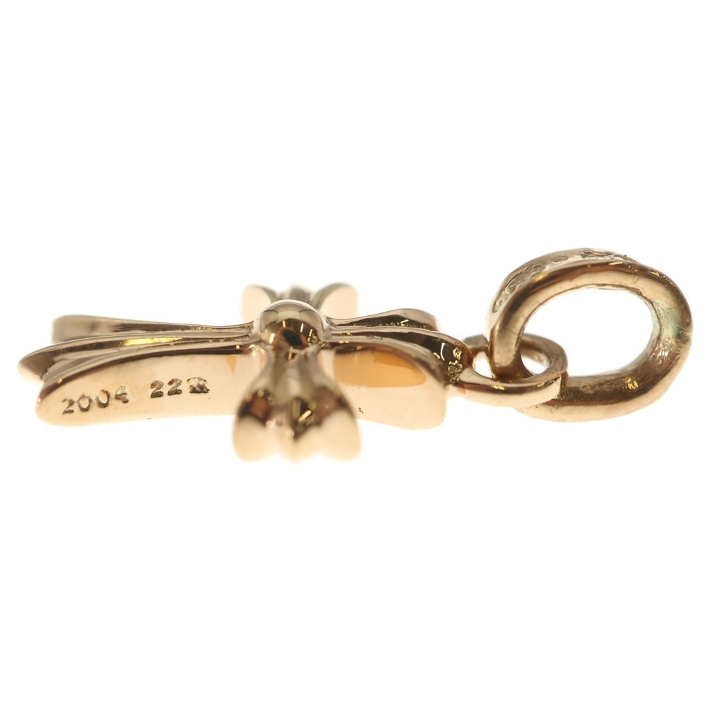CHROME HEARTS(クロムハーツ) 22K CRS BBYFAT P/EMLD ベイビーファットクロス PAVEエメラルド ペンダントトップ ゴールド