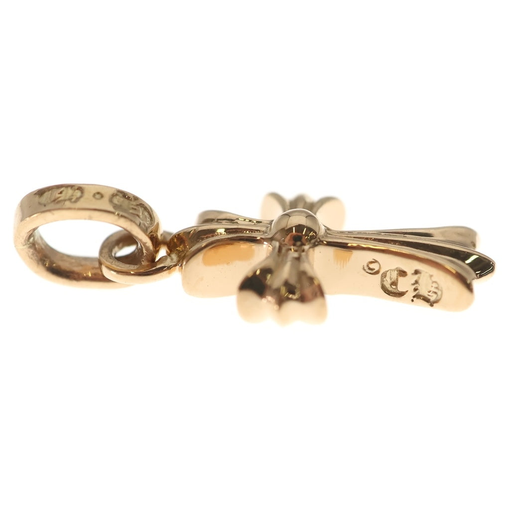 CHROME HEARTS(クロムハーツ) 22K CRS BBYFAT P/EMLD ベイビーファットクロス PAVEエメラルド ペンダントトップ ゴールド