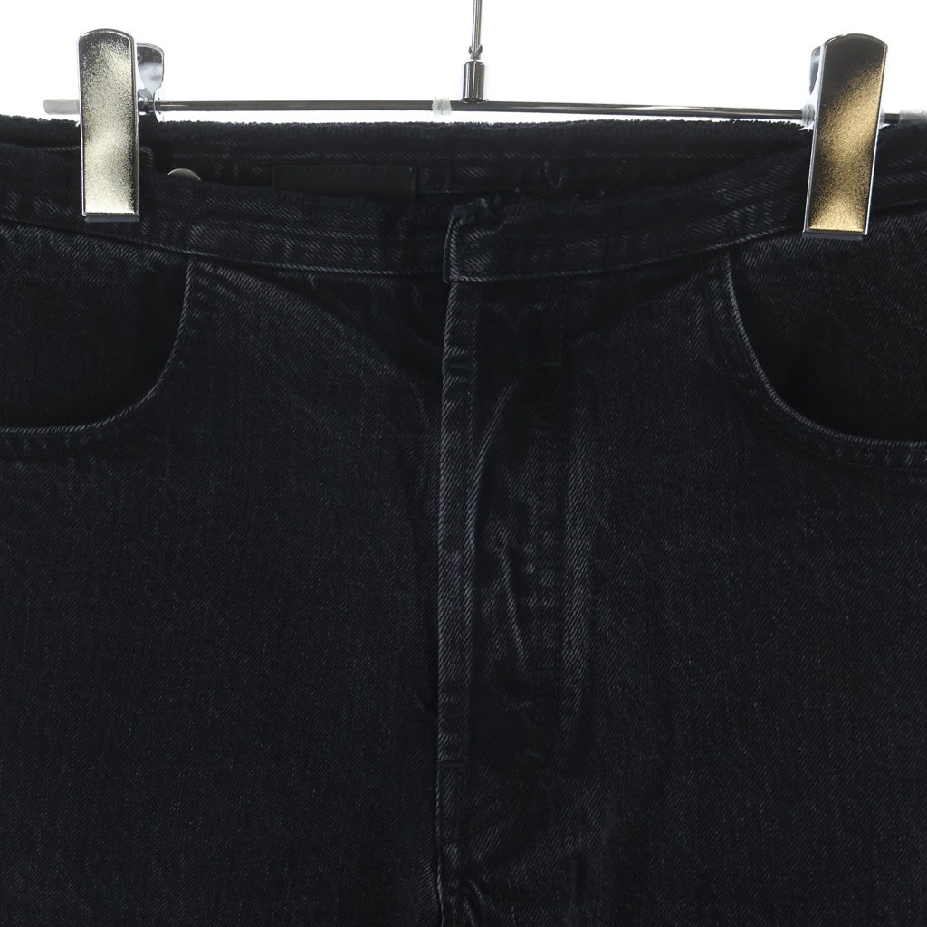 GIVENCHY(ジバンシィ) カットオフ デニムショートパンツ ハーフパンツ ブラック BM51DZ5Y9Z