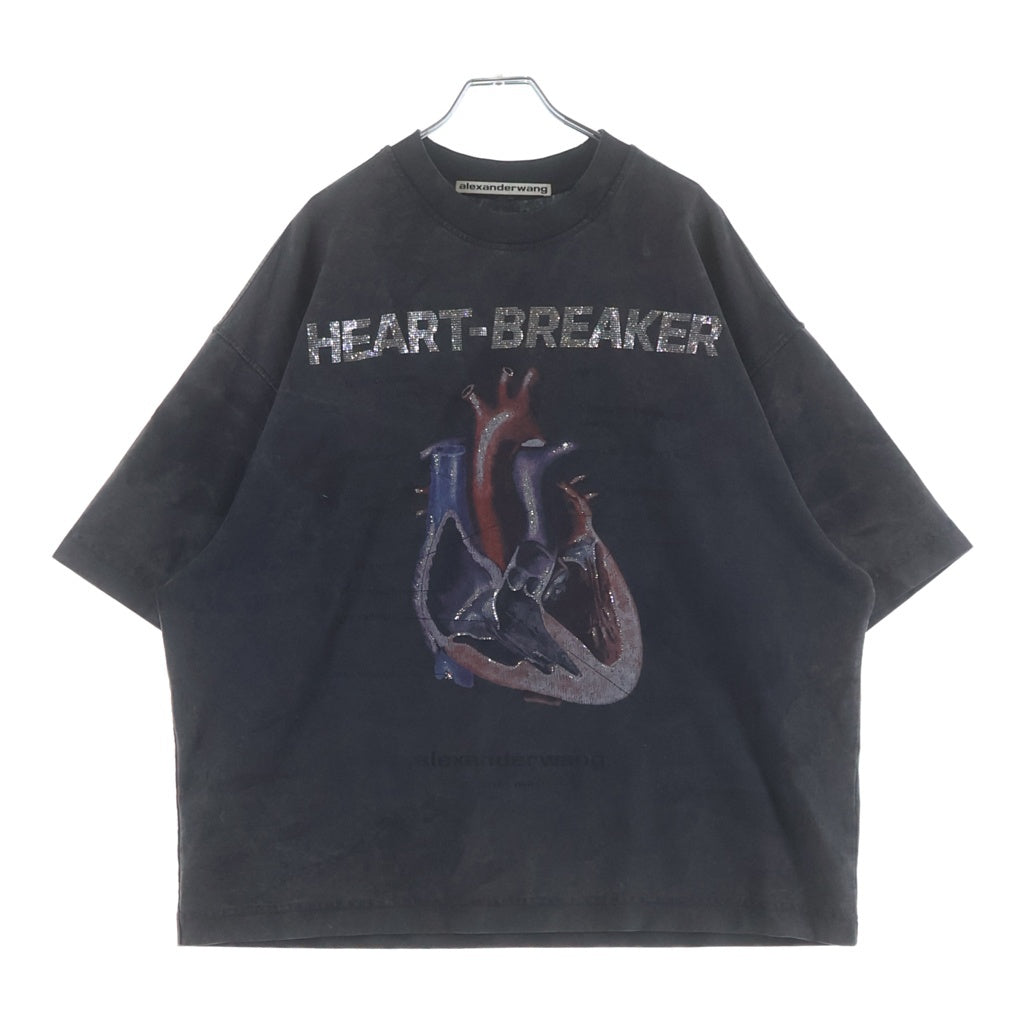 ALEXANDER WANG(アレキサンダーワン) HEARTBREAKER ハートブレイカー グラフィックプリント Tシャツカットソー グレー UCC3241704