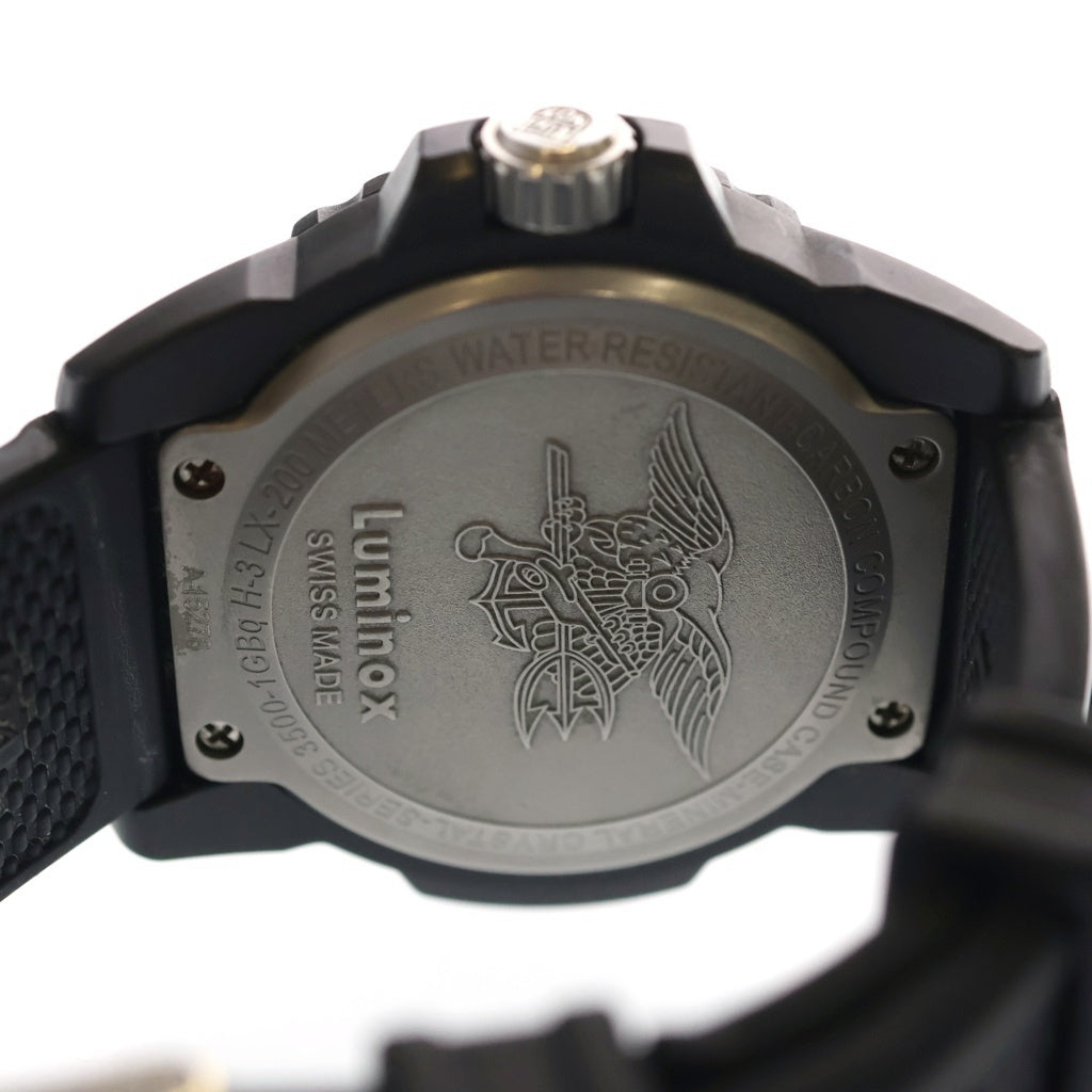 LUMINOX(ルミノックス) NAVY SEALS 3500 腕時計 ゴムバンド 自動巻き ブラック