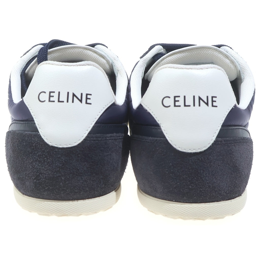 CELINE(セリーヌ) ジョガーレースアップ スエードローカットスニーカー ブルー RM2555