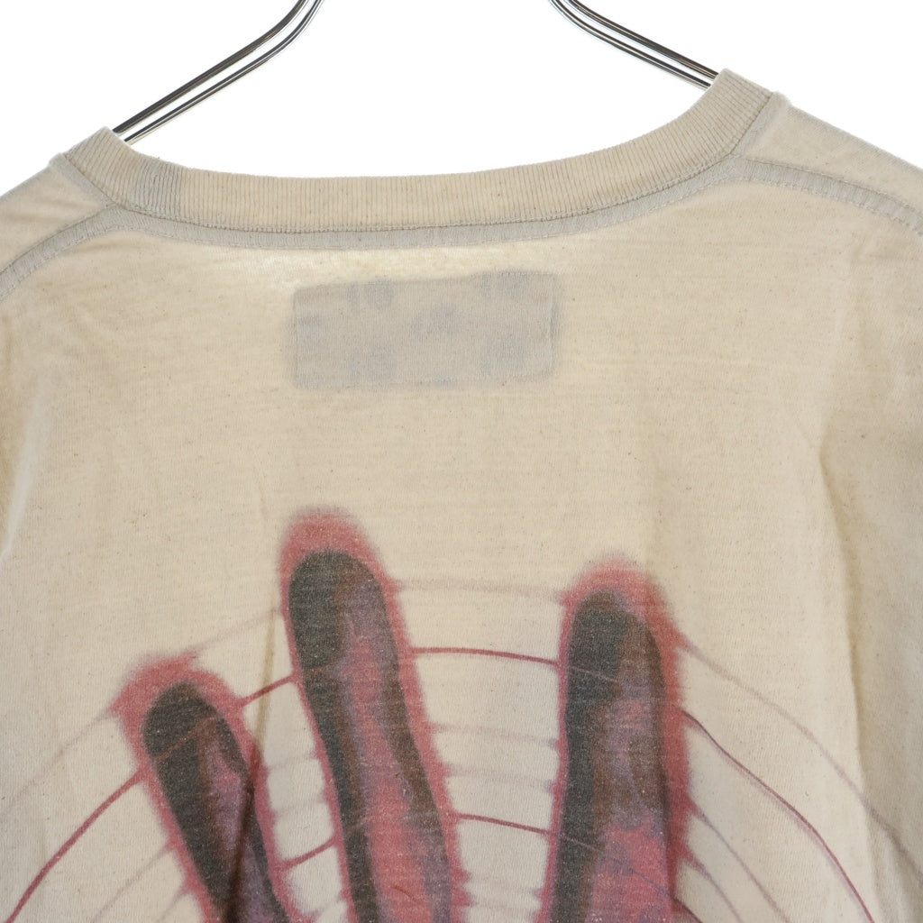 NO BRAND(ノーブランド) GENTLE FULLNESS RECYCLSE COTTON LS ジェントルフルネス リサイクル コットン 長袖Tシャツ アイボリー
