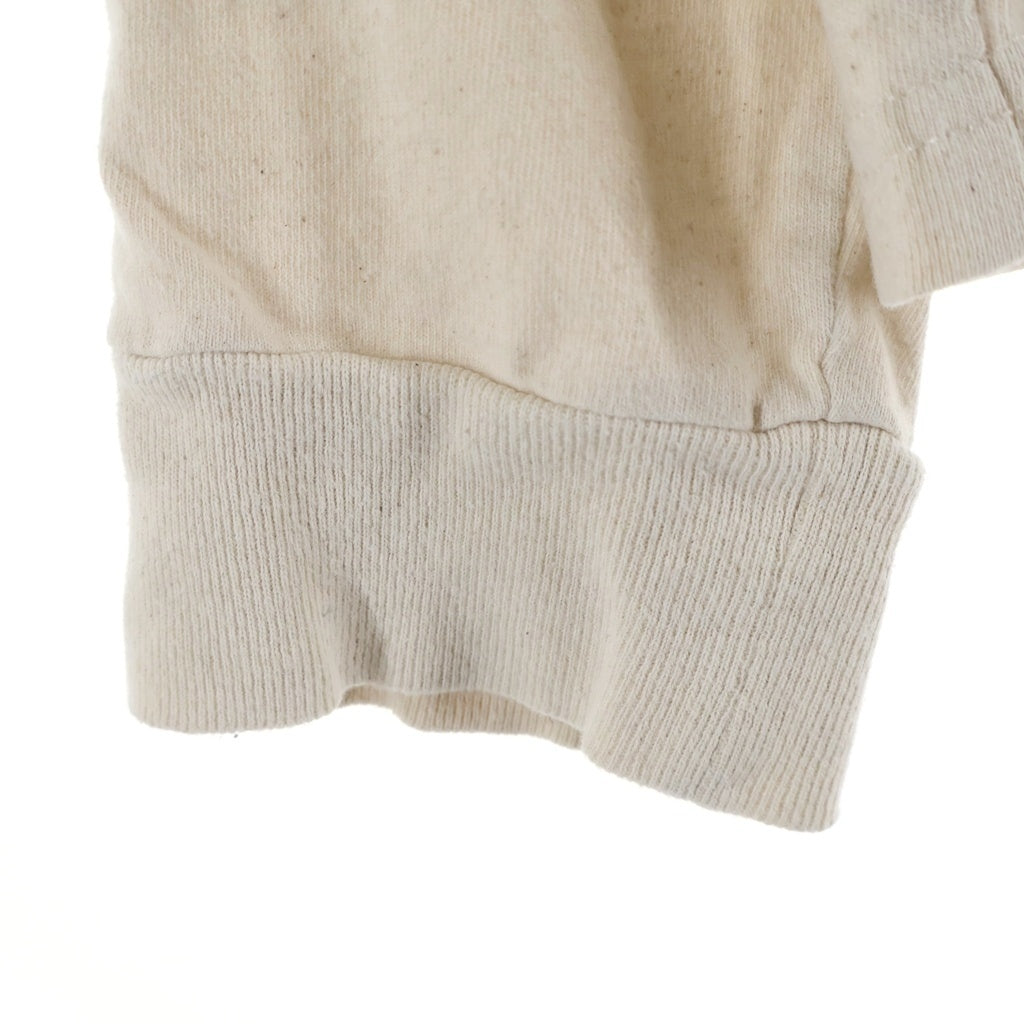 NO BRAND(ノーブランド) GENTLE FULLNESS RECYCLSE COTTON LS ジェントルフルネス リサイクル コットン 長袖Tシャツ アイボリー