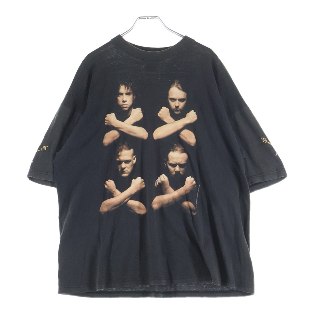 VINTAGE(ヴィンテージ) 90S METALLICA BIRTH SCHOOL メタリカ 両面プリント 半袖Tシャツカットソー ブラック