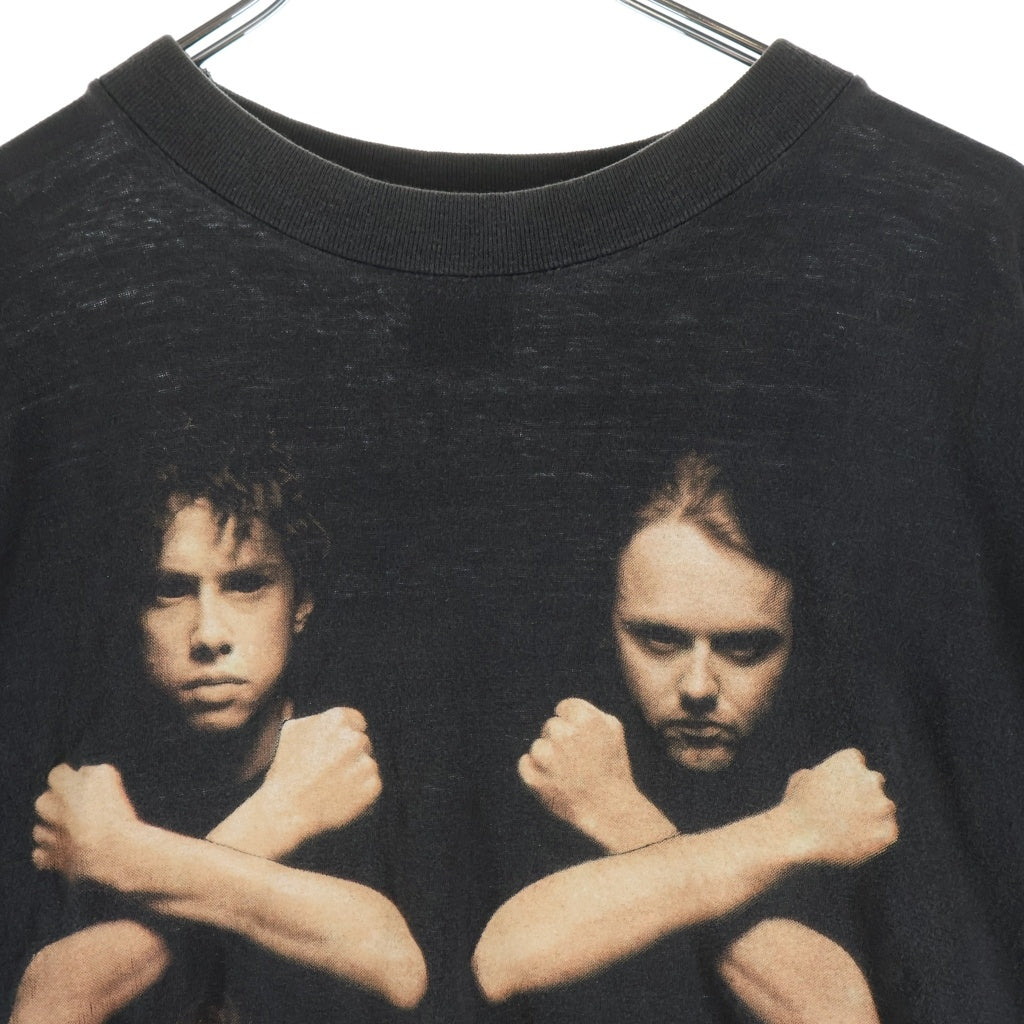 VINTAGE(ヴィンテージ) 90S METALLICA BIRTH SCHOOL メタリカ 両面プリント 半袖Tシャツカットソー ブラック