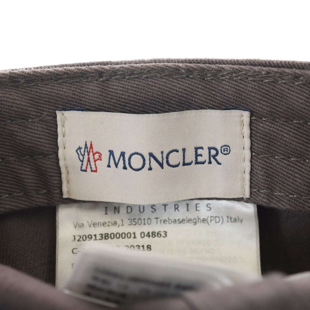MONCLER(モンクレール) Mロゴ ベースボールキャップ グレー J20913B0001 04863