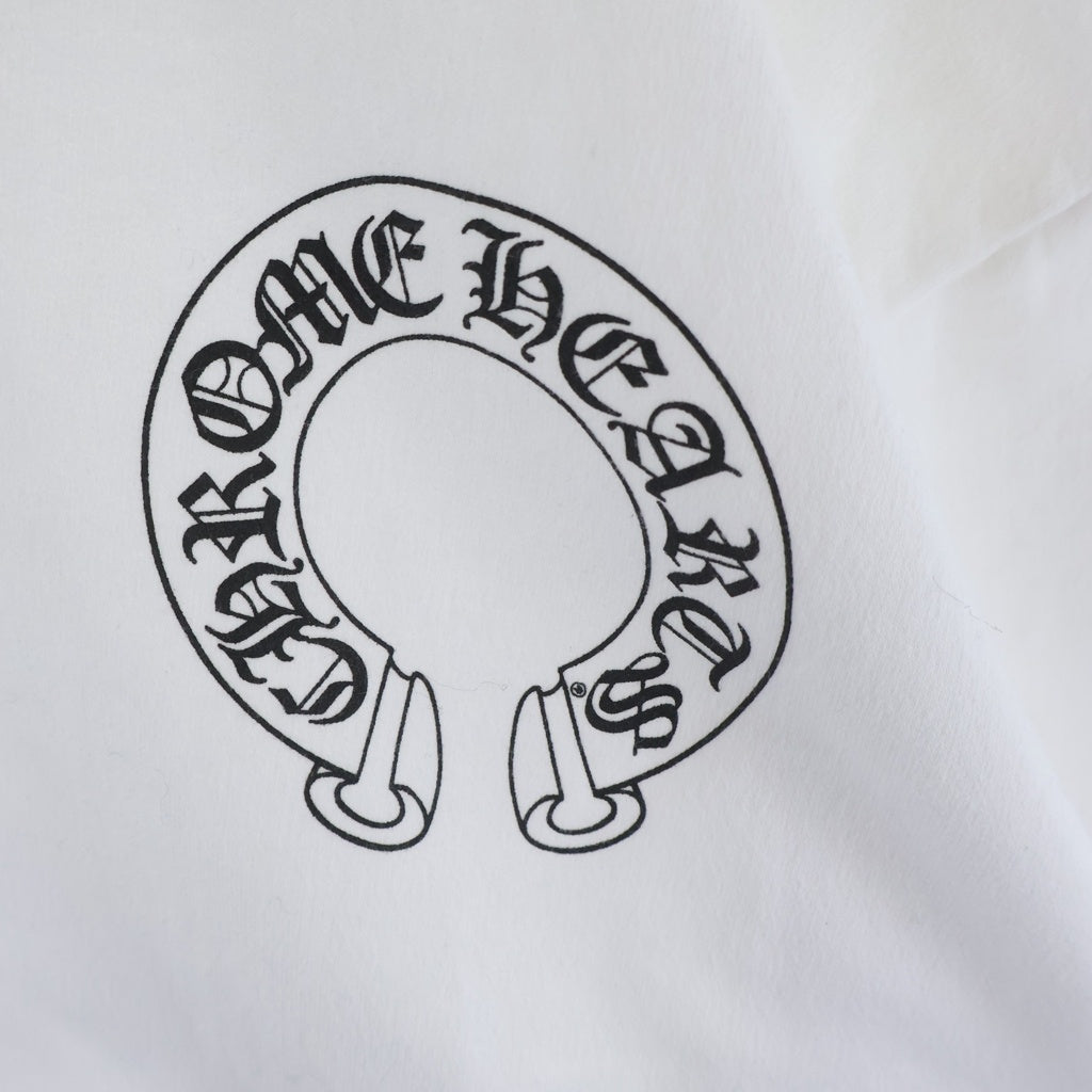 CHROME HEARTS(クロムハーツ) ホースシュー アームフローラルスウェット クルーネックスウェットトレーナー ホワイト
