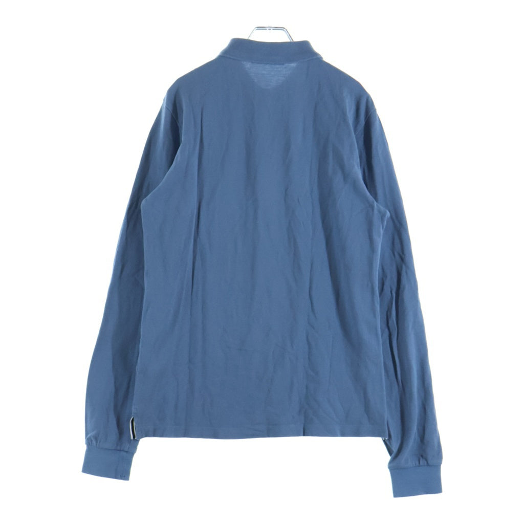 STONE ISLAND(ストーンアイランド) フロントロゴ パッチ 長袖ポロシャツ ブルー