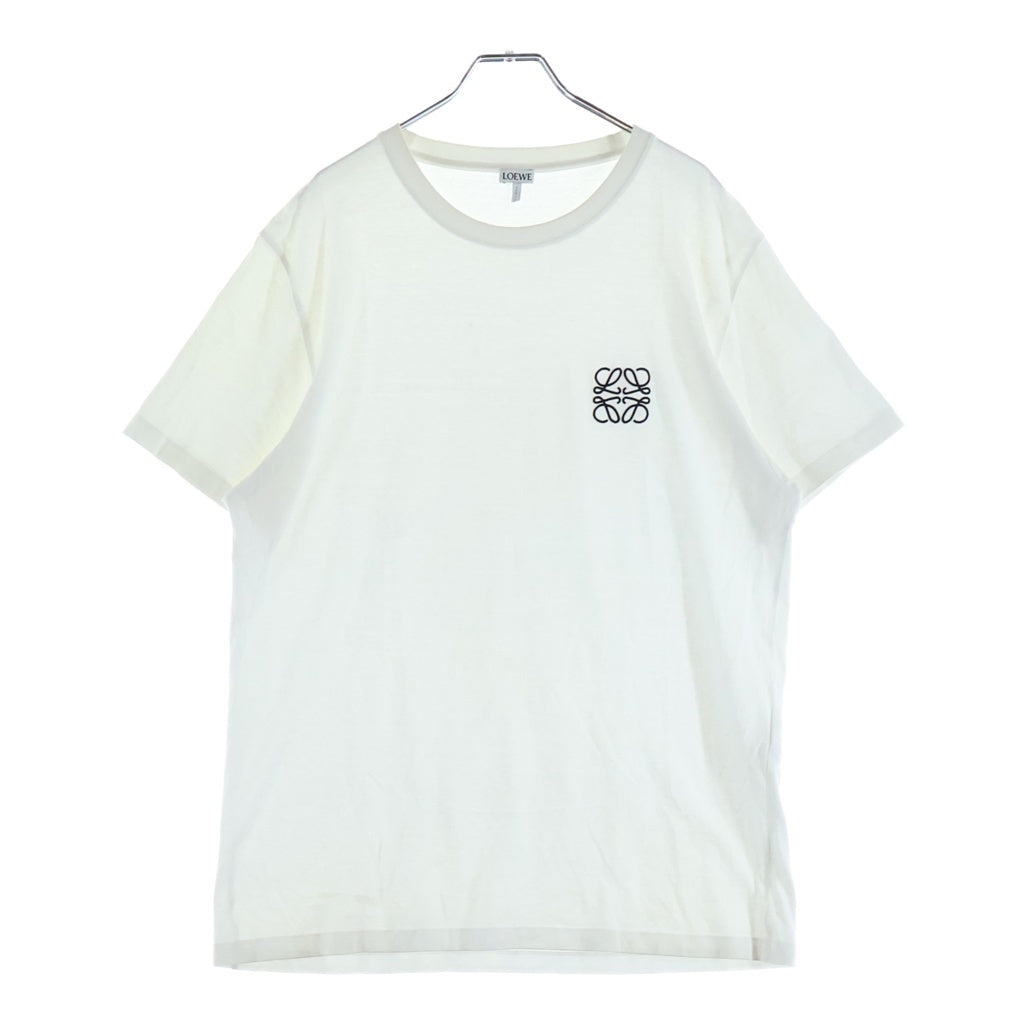 LOEWE(ロエベ) Anagram T-Shirt アナグラムロゴ刺繍 半袖Tシャツ ホワイト H526Y22X75