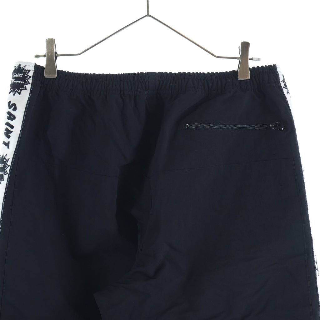 SAINT MICHAEL(セントマイケル) 24SS SIDE TAPE TRACK PANT サイドテープトラックパンツ ブラック SM-YS8-0000-066