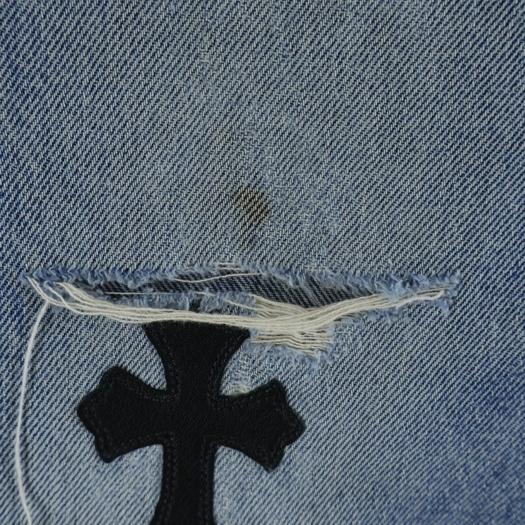 CHROME HEARTS(クロムハーツ) ×LEVI'S U VNTG JEAN リーバイス 505 クロスパッチ デニムパンツ インディゴ