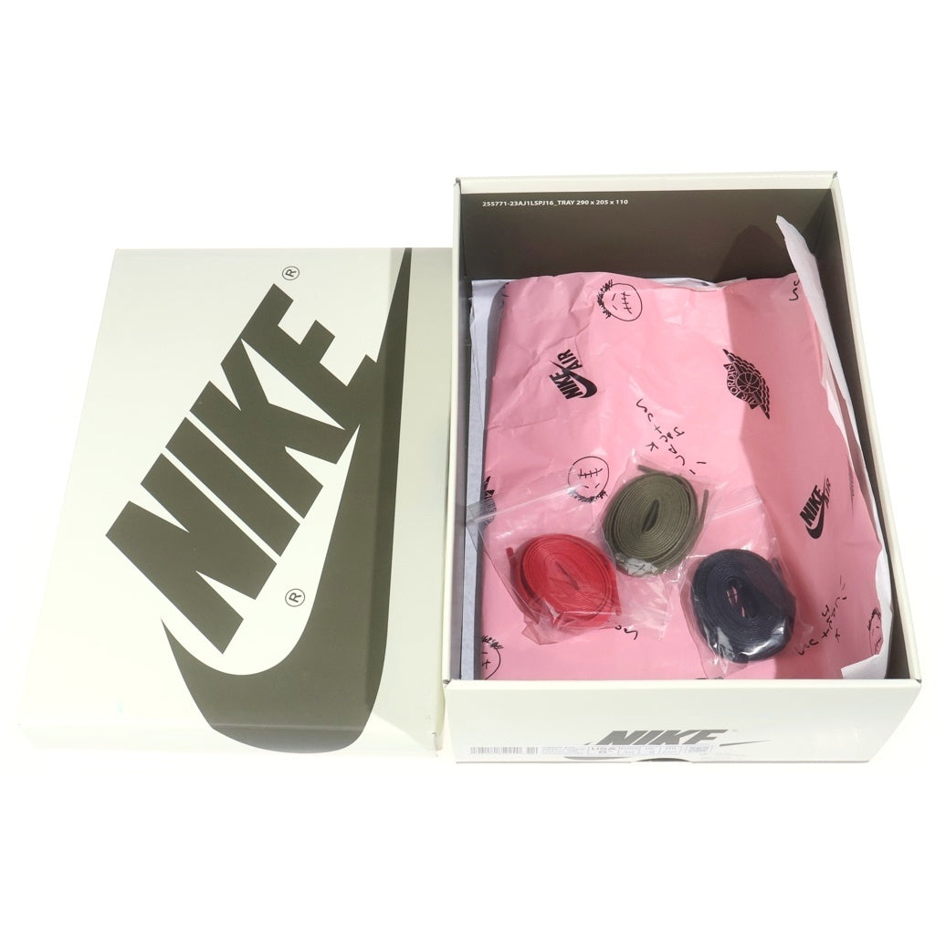 NIKE(ナイキ) ×TRAVIS SCOTT WMNS AIR JORDAN 1 LOW OG トラヴィススコット ウィメンズ エアジョーダン1 ローカットスニーカー マルチ US8.5/25.5cm DZ4137-106 レディース