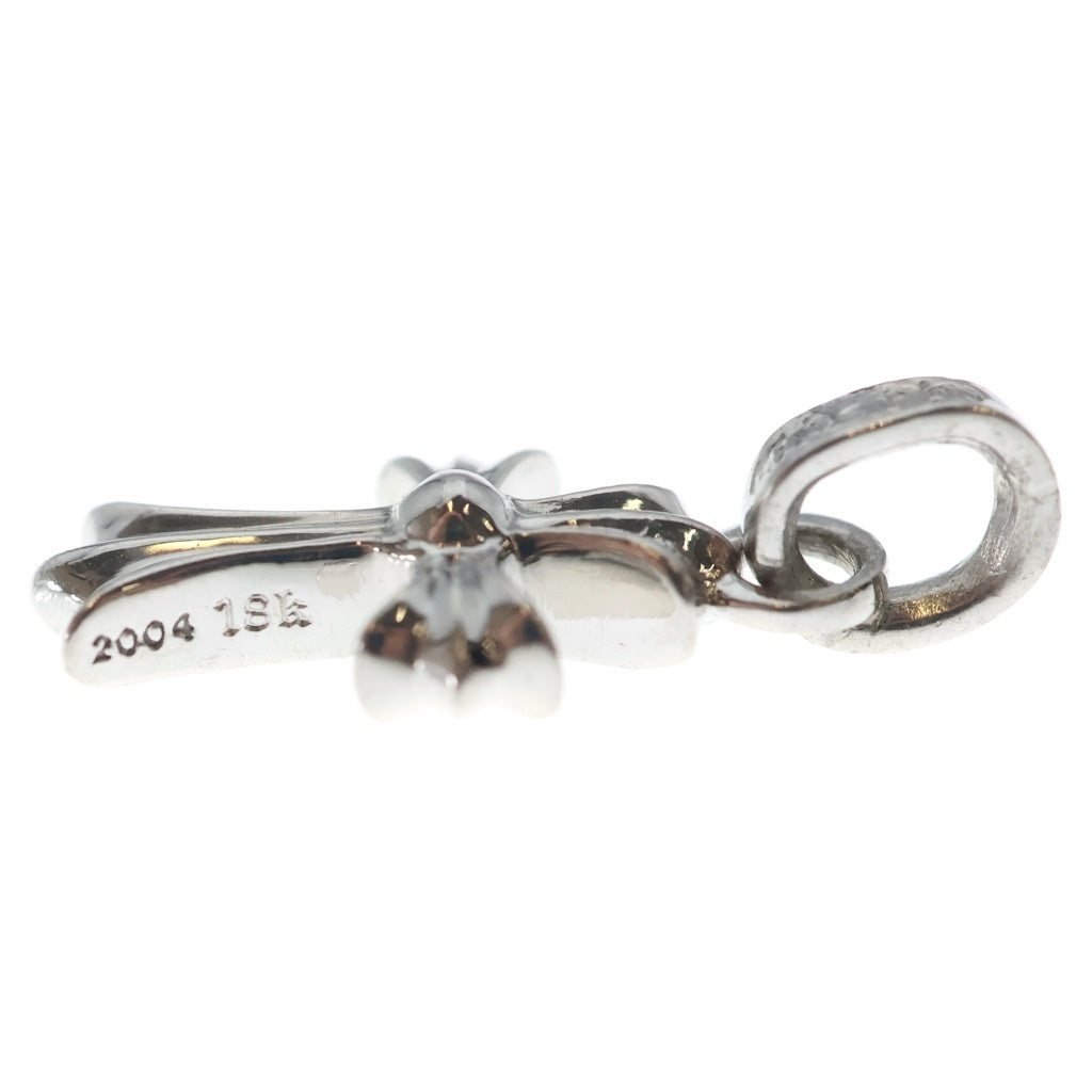 CHROME HEARTS(クロムハーツ) 18KWG CRS BBYFAT P SAP P ベイビーファットクロス パヴェピンクサファイヤ ペンダントトップ ホワイトゴールド