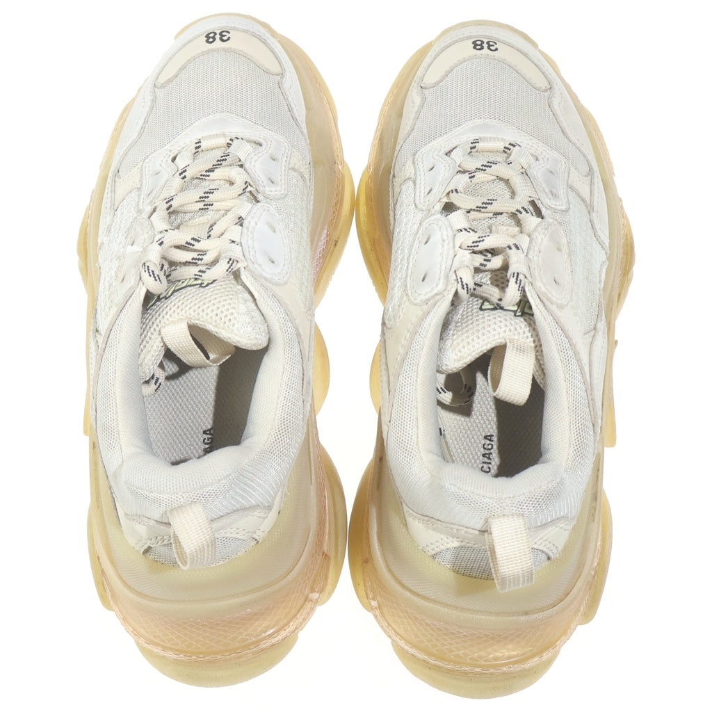 BALENCIAGA(バレンシアガ) TRIPLE S トリプルS クリアソール メッシュ ローカットスニーカー ホワイト 544351