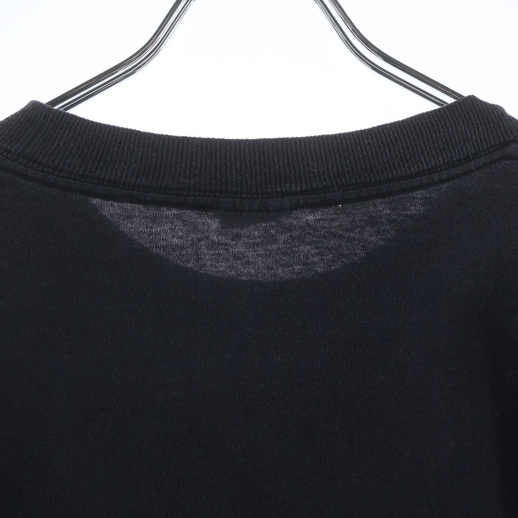 CHROME HEARTS(クロムハーツ) OLD オールド袖フローラル ホースシュープリント 長袖Tシャツカットソー ブラック