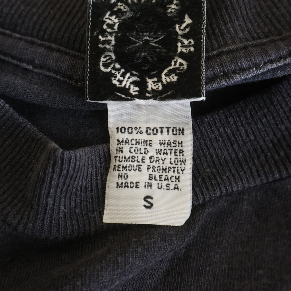 CHROME HEARTS(クロムハーツ) OLD オールド袖フローラル ホースシュープリント 長袖Tシャツカットソー ブラック