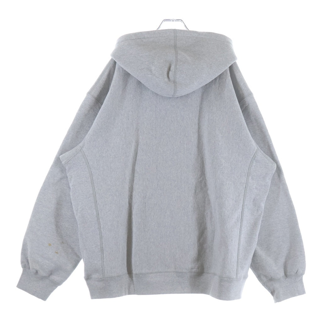 SUPREME(シュプリーム) 21SS ×KAWS Chalk Logo Hooded Sweatshirt カウズ チョーク ロゴ プルオーバースウェットパーカー フーディー グレー