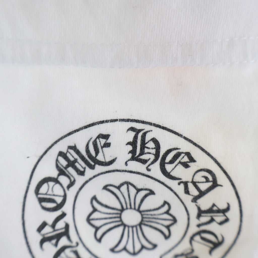 CHROME HEARTS(クロムハーツ) BACK GRAD CIRCLE LOGO TEE バック グラデーション サークルロゴ クルーネック半袖Tシャツ カットソー ホワイト