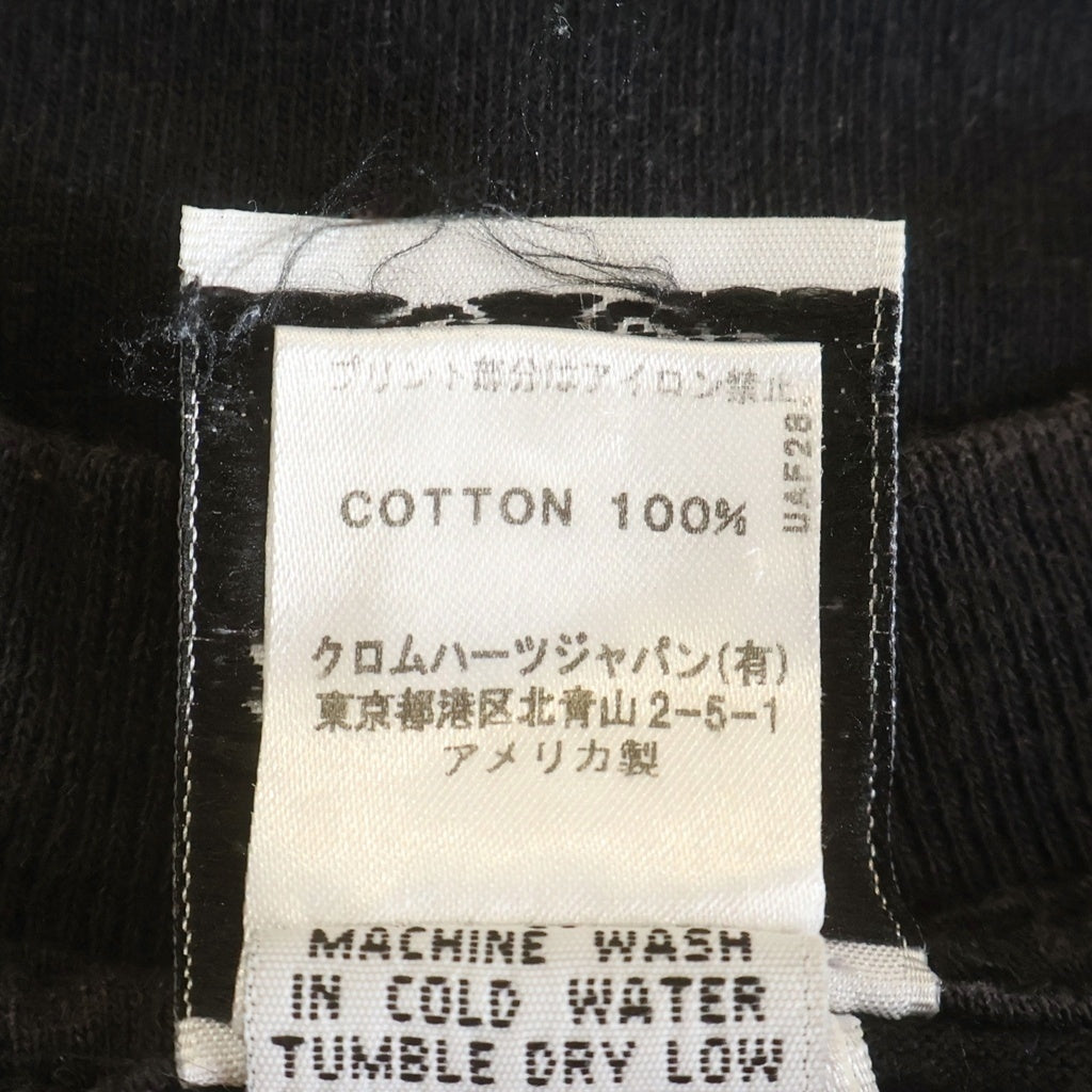 CHROME HEARTS(クロムハーツ) ×A BATHING APE BABY MILO TEE アベイジング エイプ コラボ フロント ホースシューロゴプリント クルーネック コットン 半袖Tシャツ カットソー ブラック