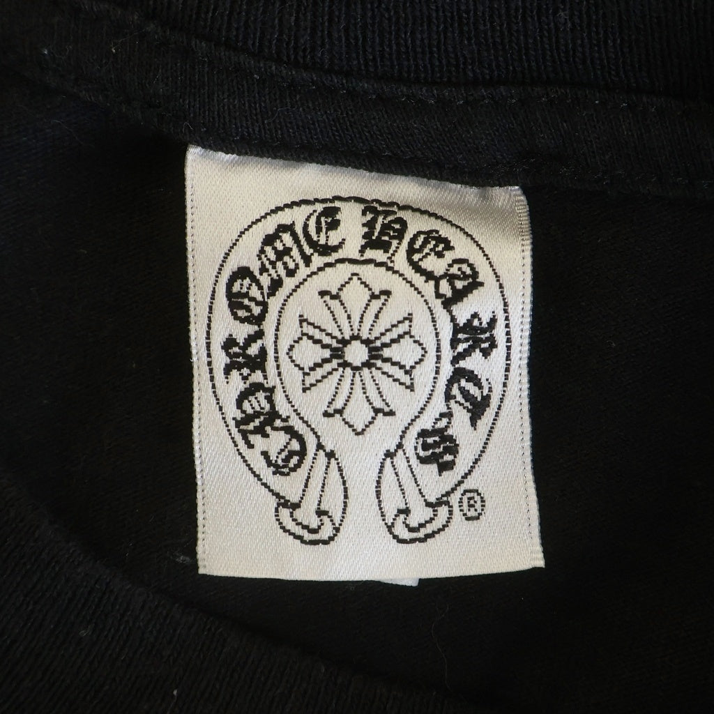 CHROME HEARTS(クロムハーツ) ×A BATHING APE BABY MILO TEE アベイジング エイプ コラボ フロント スクロールラベルロゴプリント クルーネック コットン 半袖Tシャツ カットソー ブラック