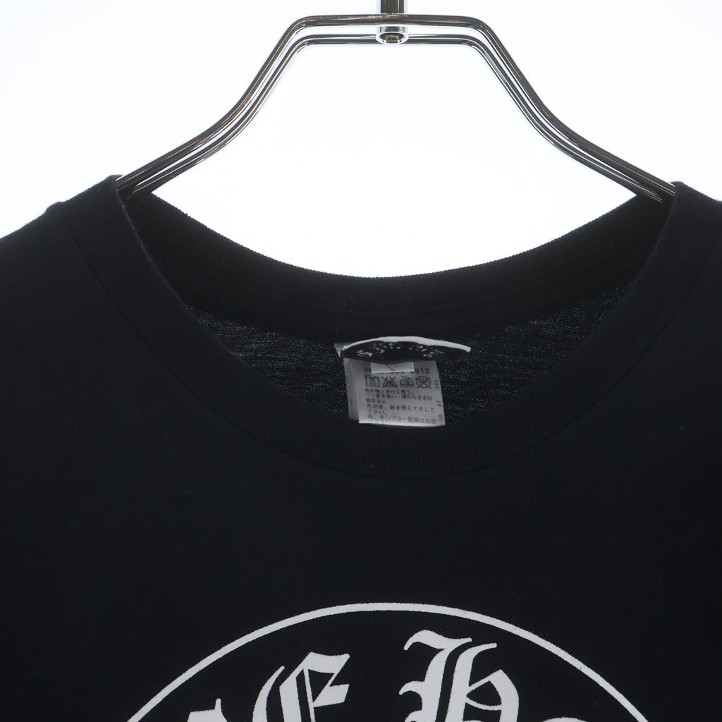 CHROME HEARTS(クロムハーツ) ×A BATHING APE BABY MILO TEE アベイジング エイプ コラボ フロント クロスプリント クルーネック コットン 半袖Tシャツ カットソー ブラック
