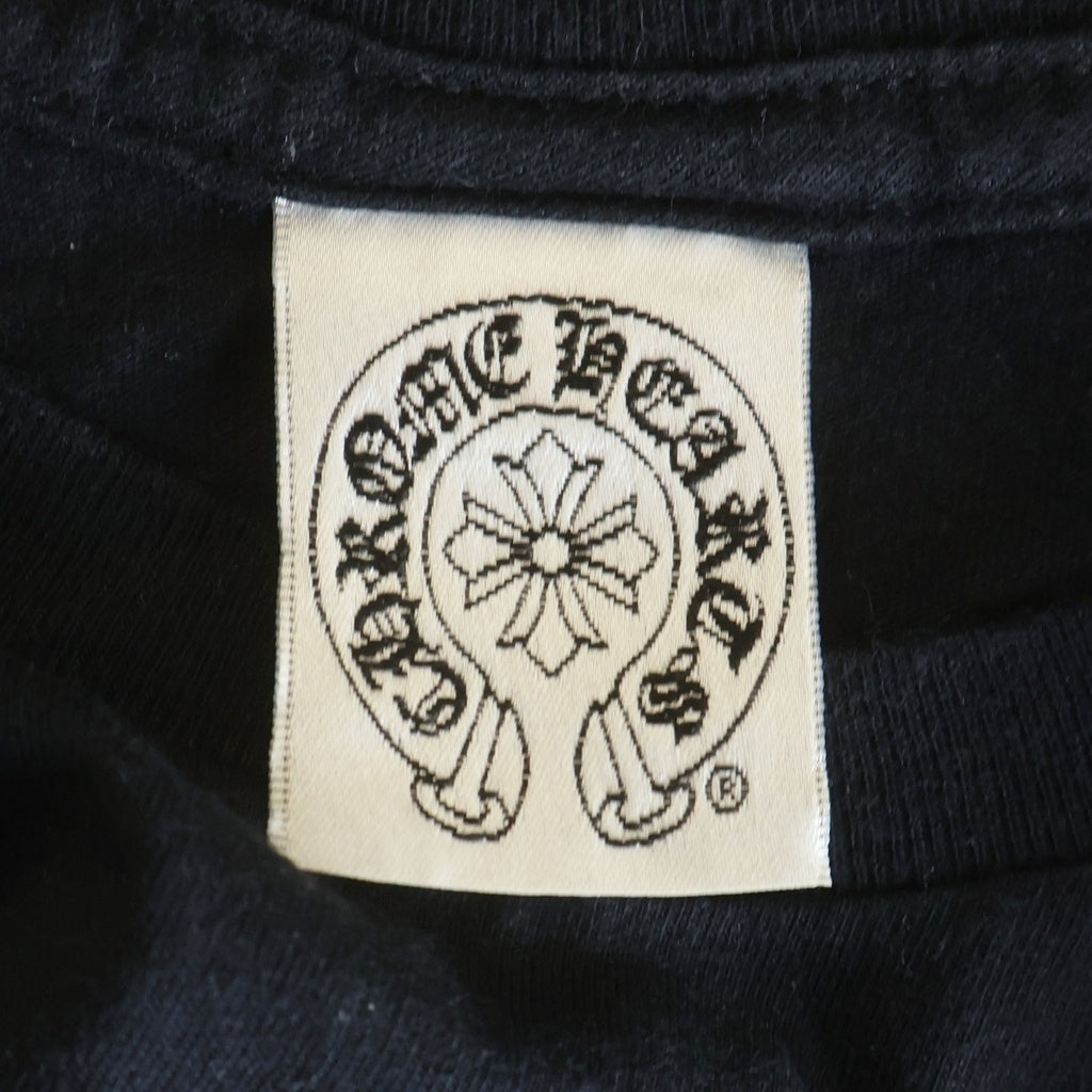 CHROME HEARTS(クロムハーツ) ×A BATHING APE BABY MILO TEE アベイジング エイプ コラボ フロント クロスプリント クルーネック コットン 半袖Tシャツ カットソー ブラック