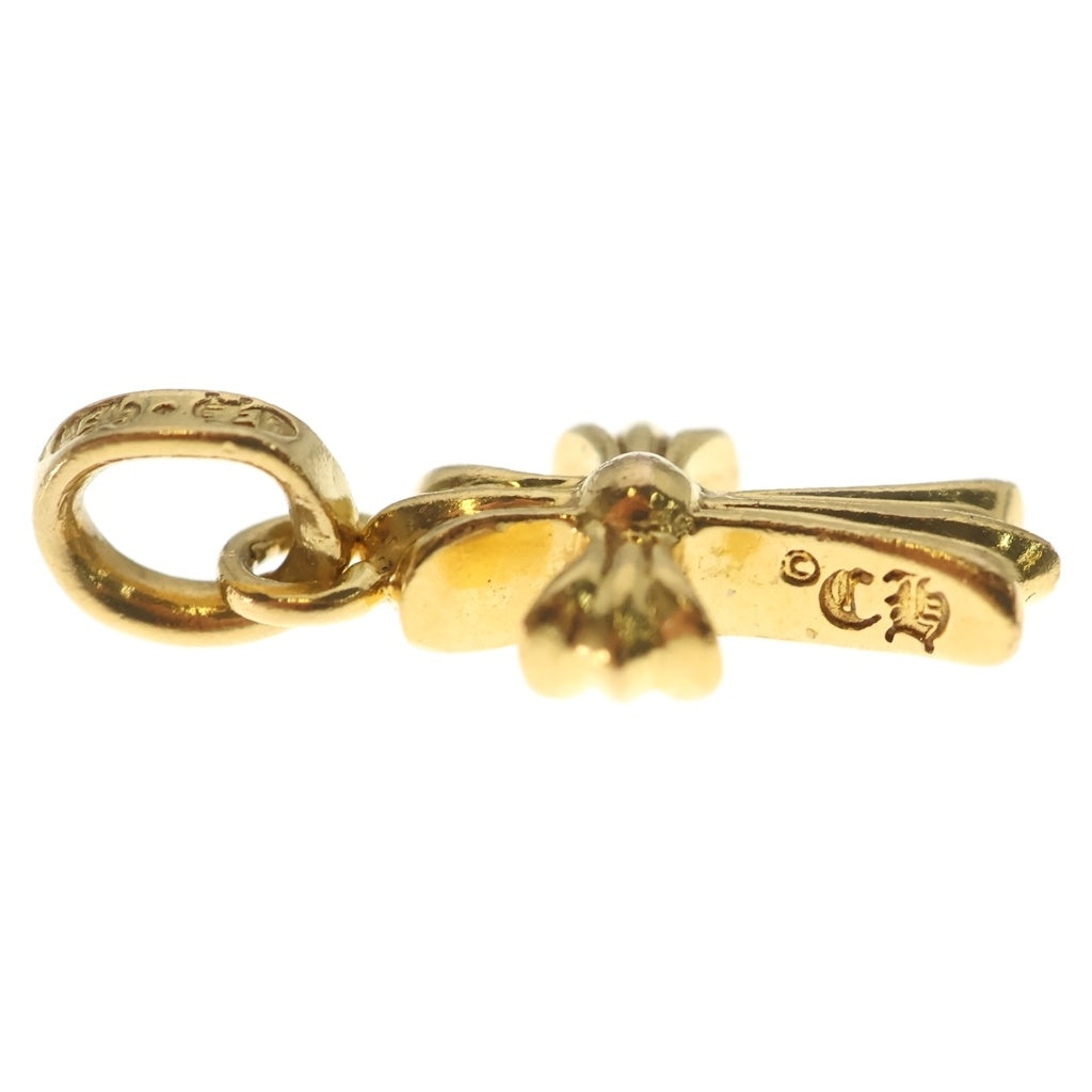 CHROME HEARTS(クロムハーツ) 22K CRS BBYFAT P/DIA ベイビーファットクロス PAVEダイヤ ペンダントトップ ゴールド