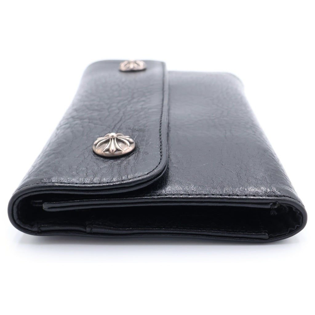 CHROME HEARTS(クロムハーツ) WAVE ウェーブ レザーウォレット 財布 ブラック