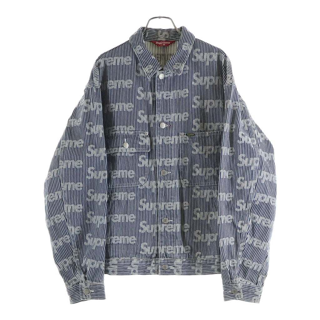 SUPREME(シュプリーム) 24SS Denim Chore Trucker Jacket ストライプデニムチョアトラッカージャケット