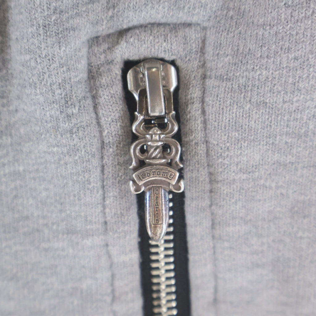 CHROME HEARTS(クロムハーツ) Y NOT CHプラスレザーパッチ付き スウェットハーフパンツ グレー