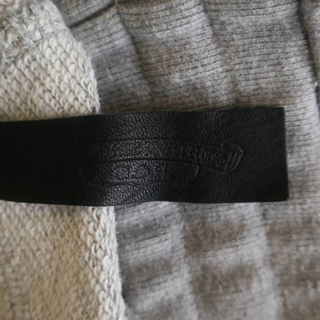 CHROME HEARTS(クロムハーツ) Y NOT CHプラスレザーパッチ付き スウェットハーフパンツ グレー