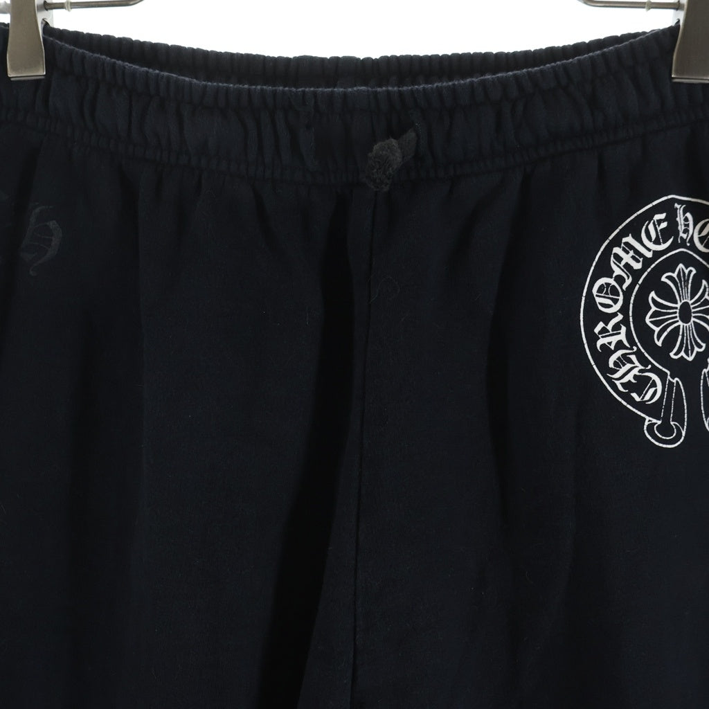 CHROME HEARTS(クロムハーツ) SWEAT PANTS サイドロゴプリントスウェットロングパンツ ブラック