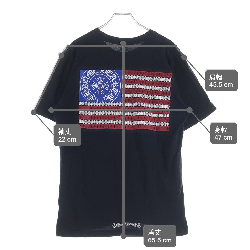 CHROME HEARTS(クロムハーツ) American Flag Dagger Tee アメリカンフラッグダガー 半袖Tシャツカットソー