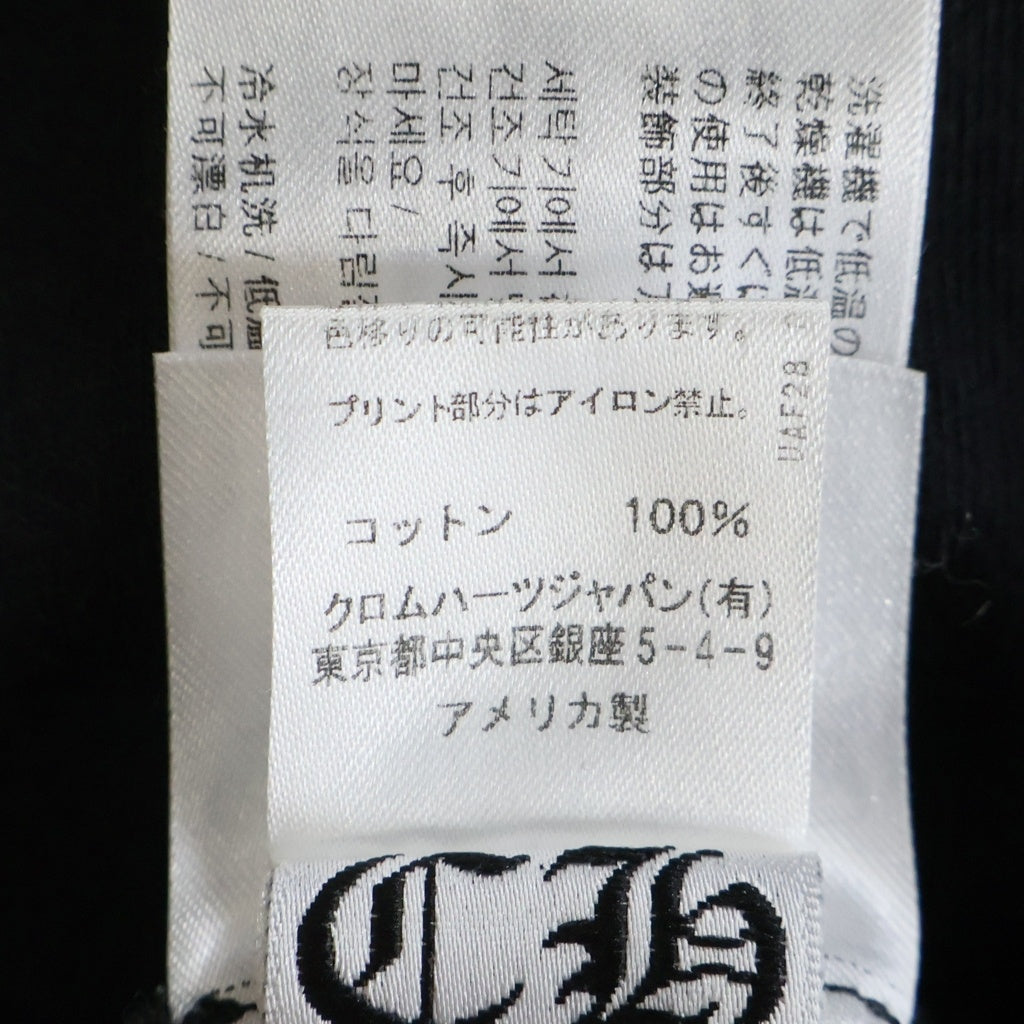 CHROME HEARTS(クロムハーツ) バックアメリカンフラグスクロールラベルプリント 半袖Tシャツカットソー