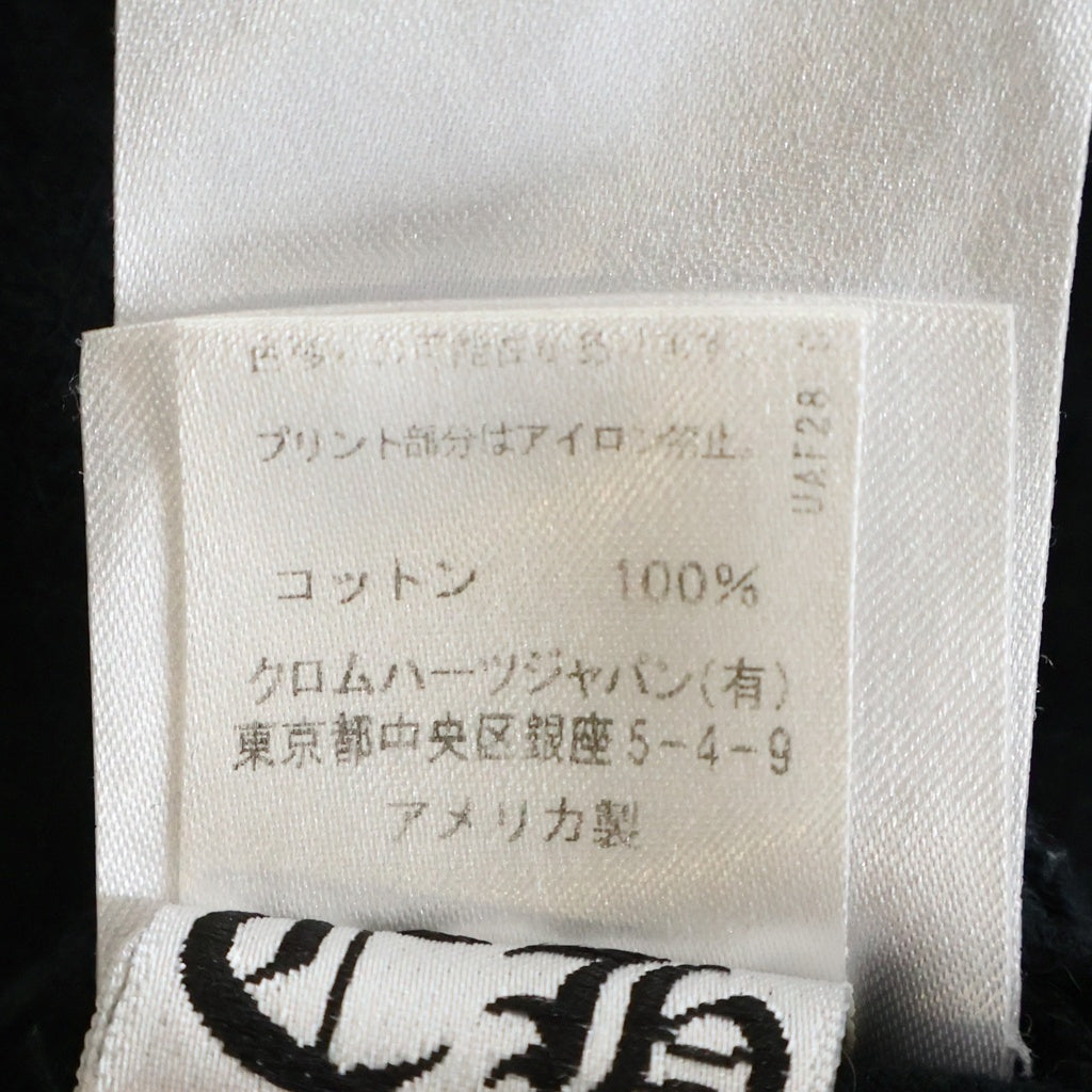 CHROME HEARTS(クロムハーツ) Back Cross Neck Logo Tee バッククロスネックロゴ半袖Tシャツ ポケット付き ブラック