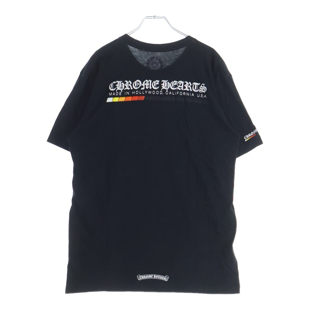 CHROME HEARTS(クロムハーツ) Neon Bar Logo Tee ネオンバーロゴ グラデーションプリント 半袖Tシャツ カットソー ブラック