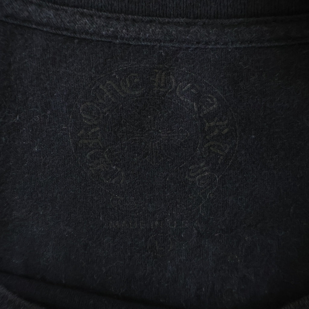 CHROME HEARTS(クロムハーツ) Made In Hollywood Vertical Logo Tee メイドインハリウッド ヴァーティカルロゴ 長袖Tシャツカットソー ブラック/イエロー