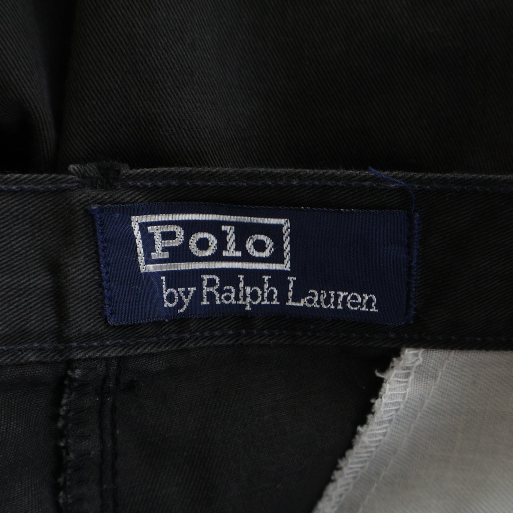 POLO RALPH LAUREN(ポロラルフローレン) 90S 2TUCK CHINO PANTS USA製 2タック コットンチノ パンツ ブラウン