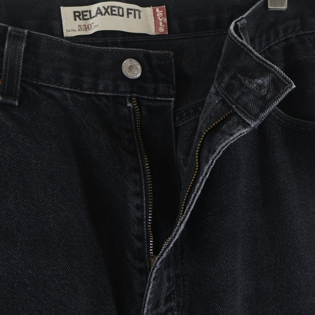 Levi's(リーバイス) 00S 550 RELAXED FIT DENIM PANTS メキシコ製 リラックスフィット ワイドテーパードデニムパンツ ブラック