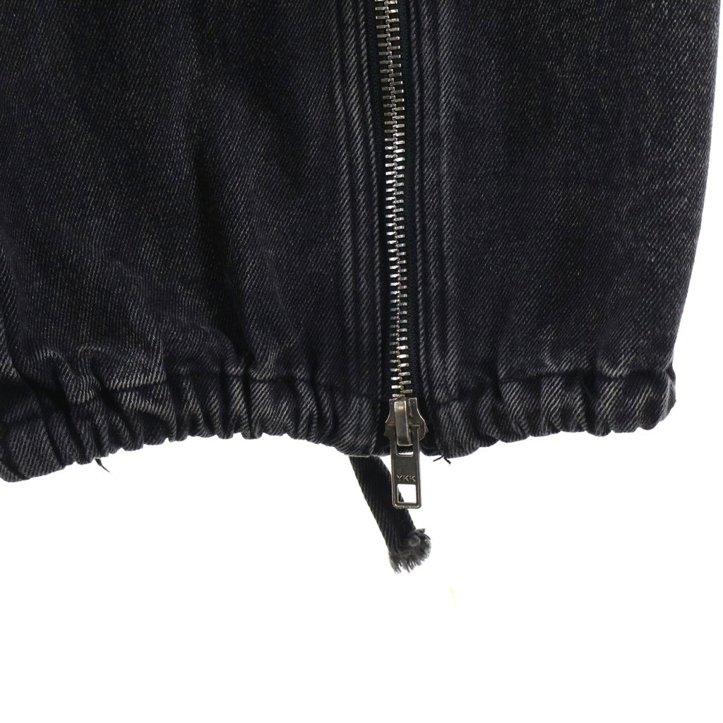 NO/FAITH STUDIOS(ノーフェイスストゥディオス) CARGO DENIM PANTS ジップデザイン カーゴデニムパンツ ブラック