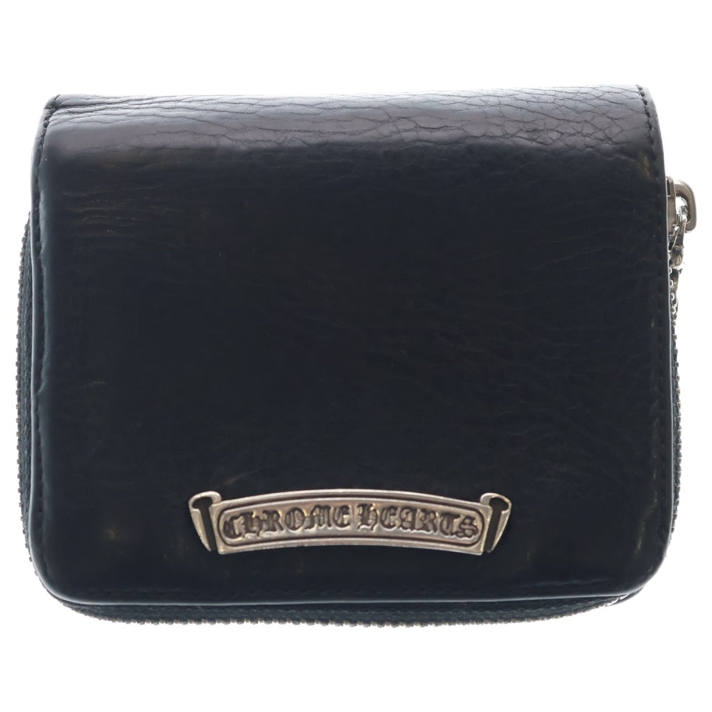 CHROME HEARTS(クロムハーツ) SQ ZIP BILL スクエアジップビル レザーウォレット 財布 ブラック