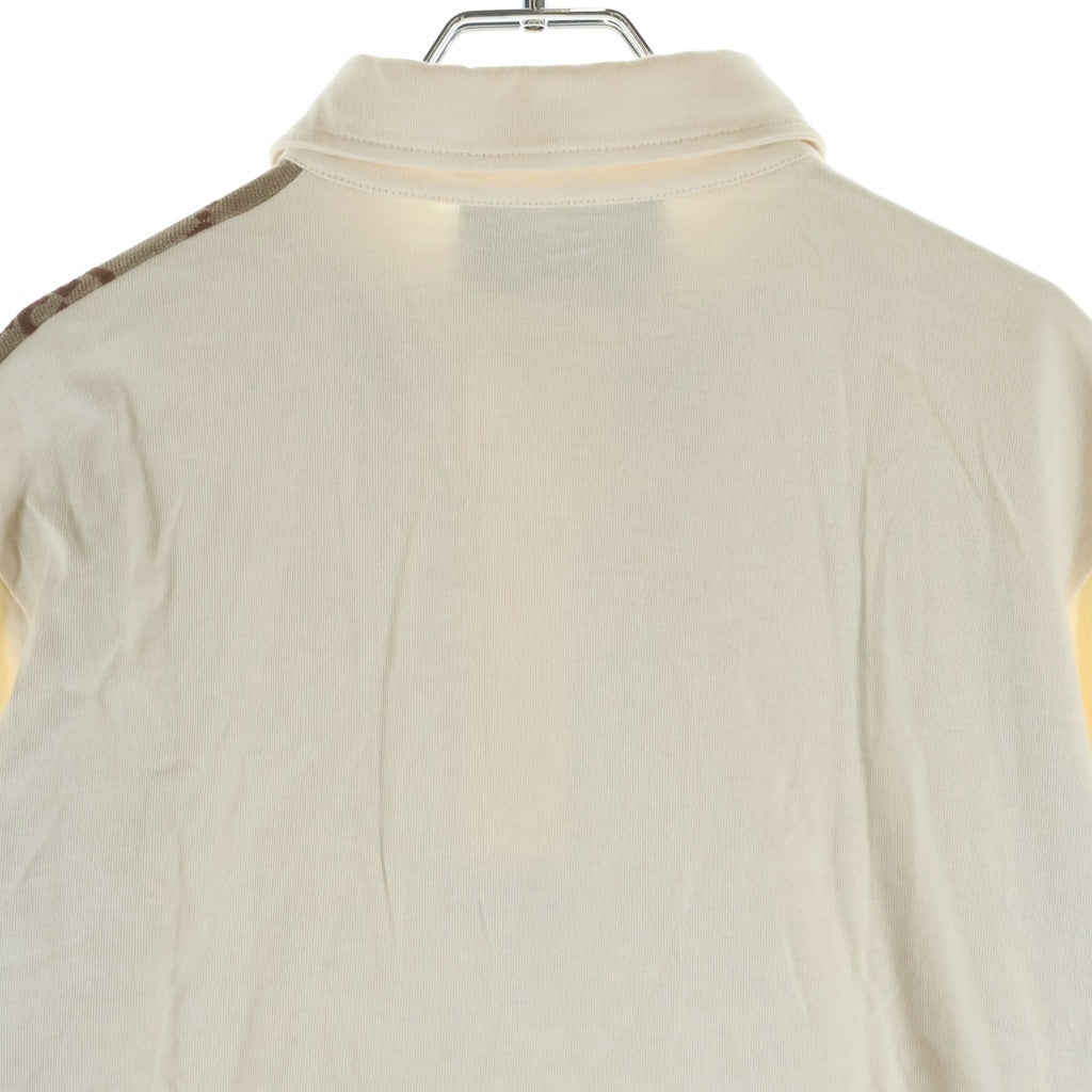 GUCCI(グッチ) GG Logo Cotton Polo Shirt GGロゴ コットン 半袖ポロシャツ ブラウン 682015 XJD1F