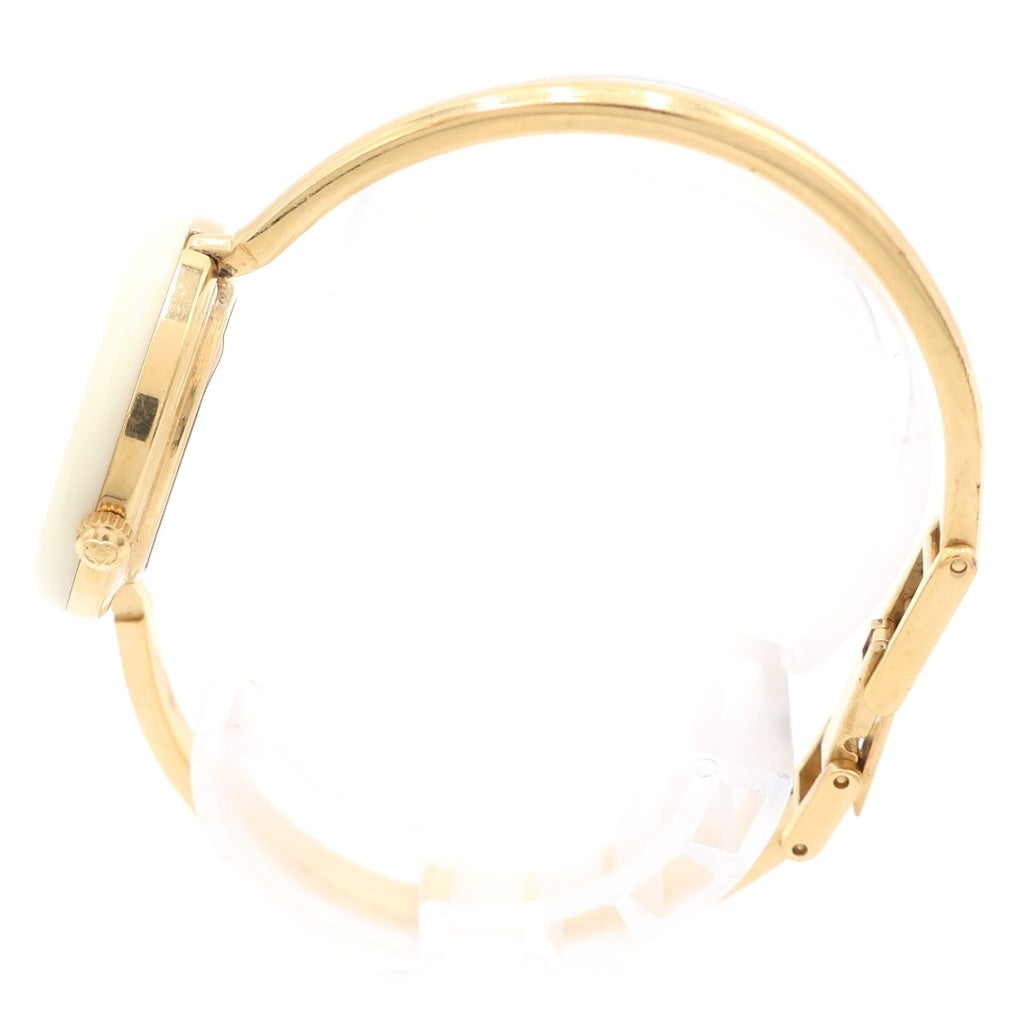 GUCCI(グッチ) チェンジベゼル ブレスレットウォッチ ゴールド金具 ゴールド/ホワイト レディース