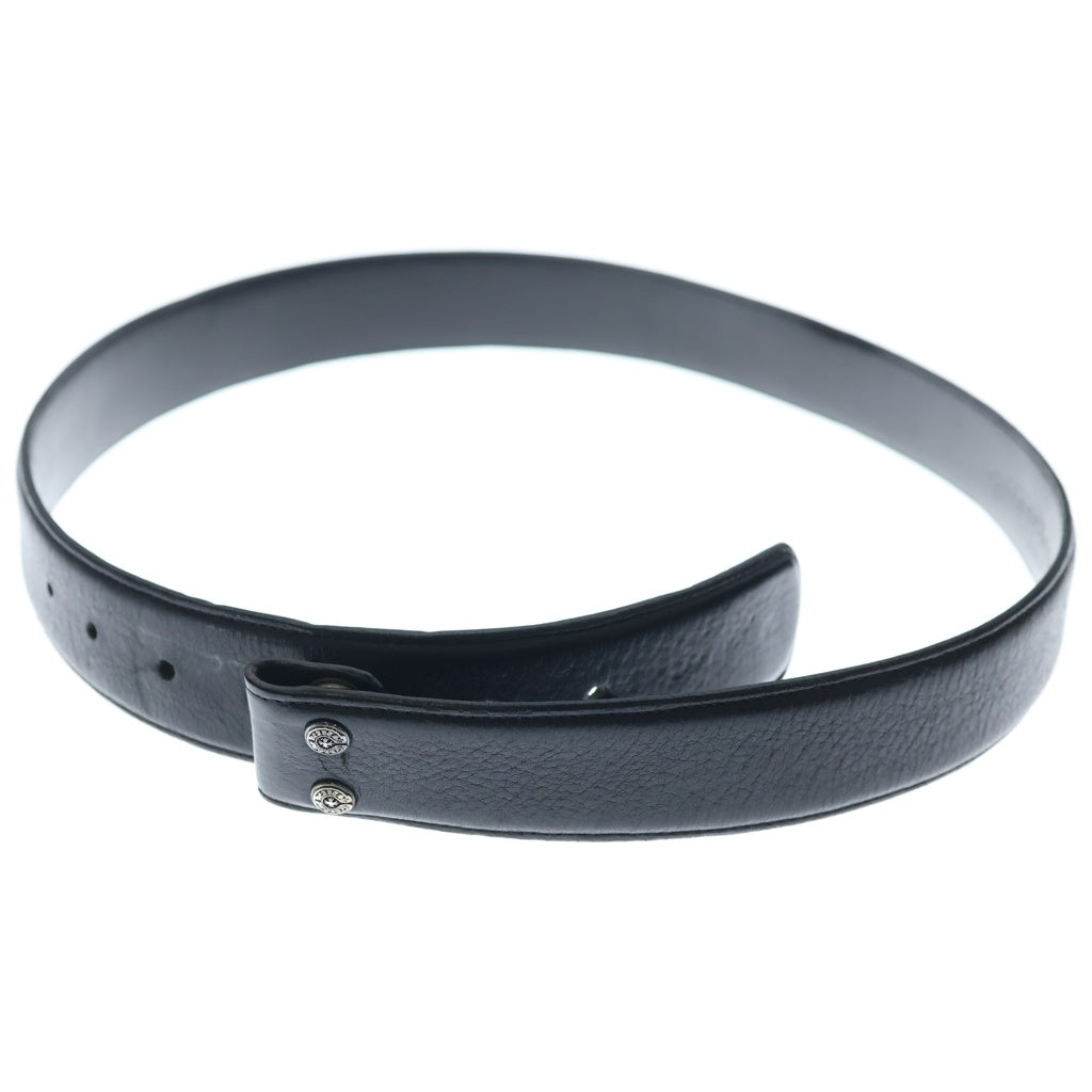 CHROME HEARTS(クロムハーツ) 1.5 STRAP 1.5インチ ホースシューリベッツ レザーベルトストラップ ブラック