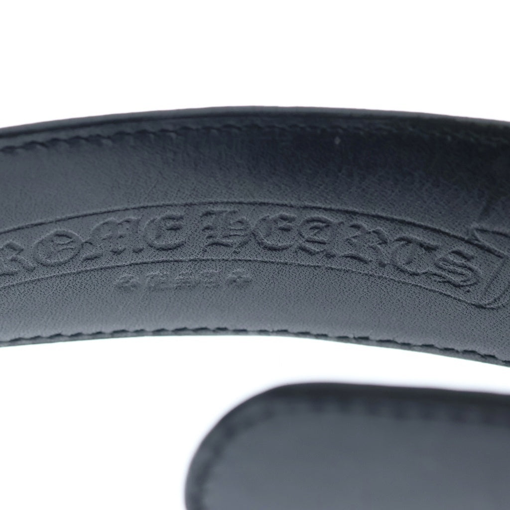 CHROME HEARTS(クロムハーツ) 1.5 STRAP 1.5インチ ホースシューリベッツ レザーベルトストラップ ブラック